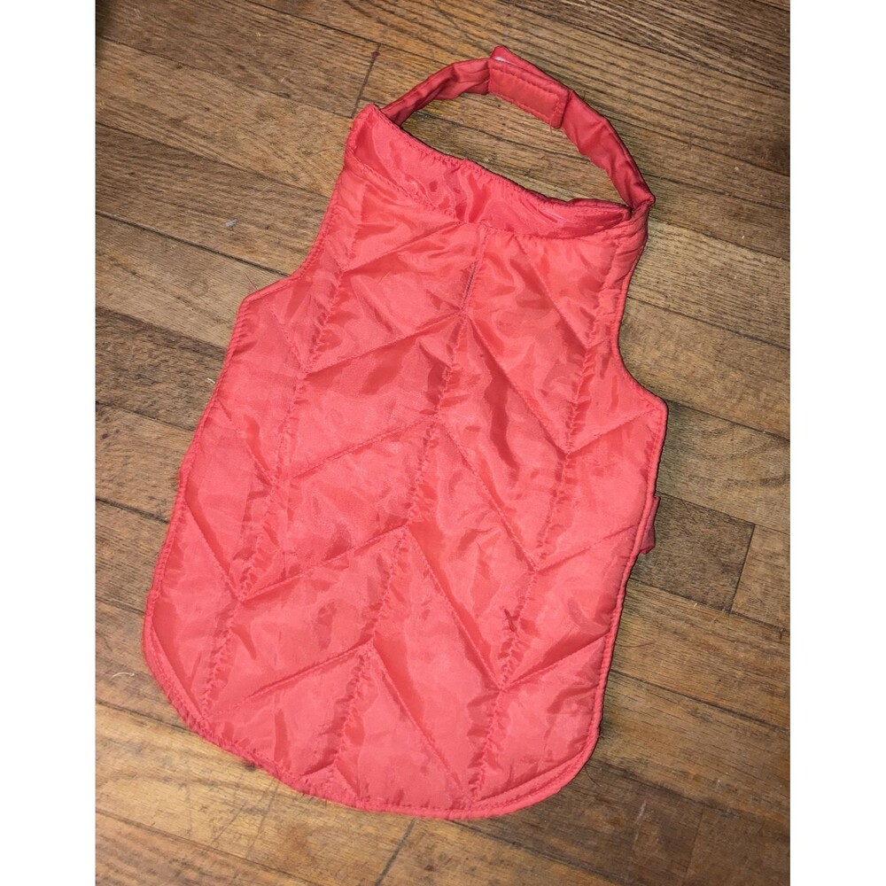 Red Medium Dog Puffer Jacket Winter Coat Gift Puppy Small Animals Pets